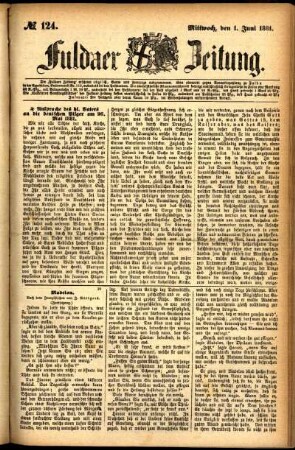 Ausgabe vom Mittwoch, den 01. Juni 1881.