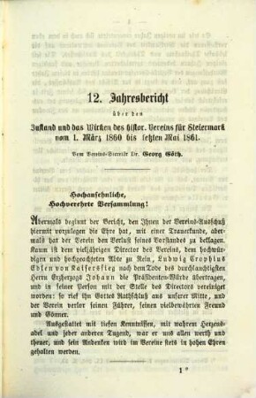 Mittheilungen des Historischen Vereines für Steiermark. 11. 1862