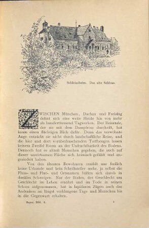 Schleissheim : eine geschichtliche Federzeichnung aus der bayerischen Hochebene
