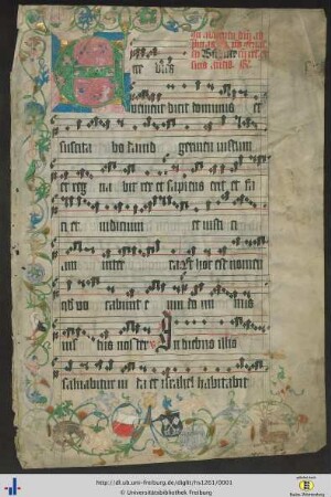 Fragment aus Antiphonarium