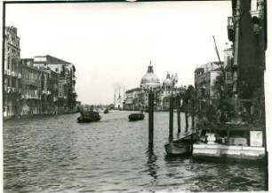 Venedig. Canale Grande. Blick zur Kirche Santa Maria della Salute (um 1630/1687, B. Longhena)