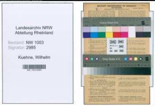 Entnazifizierung Wilhelm Kuehne , geb. 10.09.1903 (Samenzuechter)