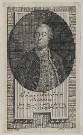 Bildnis des Johann Friedrich Struensee