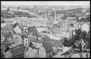 Mittweida. Blick vom Kirchturm auf Mittweida