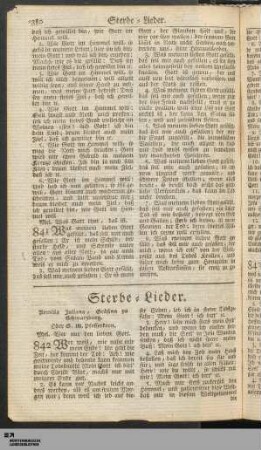 Sterbe-Lieder.