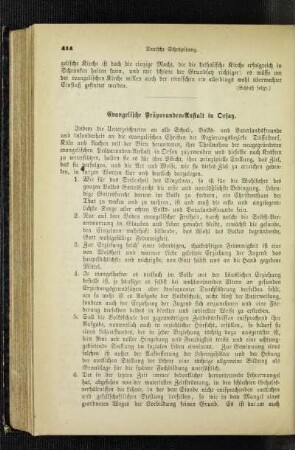 Evangelische Präparanden-Anstalt in Orsoy