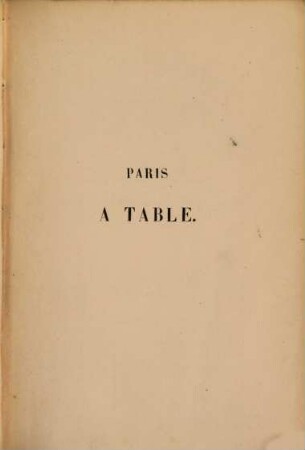 Paris à table : Ill. par Bertall