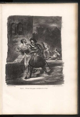 Mephisto und Faust fliehen nach dem Duell