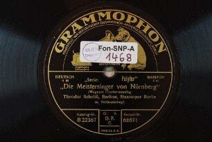 "Die Meistersinger von Nürnberg" : Fliedermonolog / (Wagner)