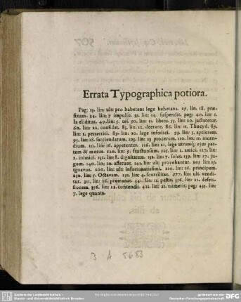 Errata Typographica potiora