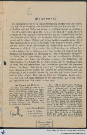 Das Material und Werkzeug.
