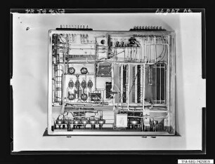Prüfautomat für Thyristoren, Einschub Nr. M18601.1Sp, Draufsicht, Foto 1974