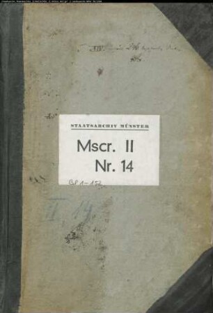 Fürstbistum Münster (Abschriften von Urkunden und Akten)