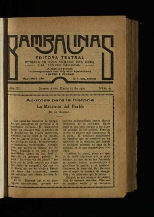 Apuntes para la historia - La Maestrita del Pueblo