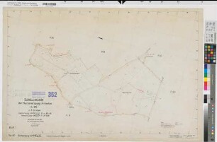 Ammeloe (Vreden), Flurbereinigung Ammeloe, Bl.1 Zuteilungskarte Ammeloe Flur 89