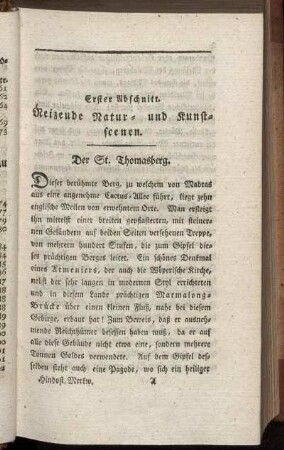 Erster Abschnitt. Reizende Natur- und Kunstscenen.