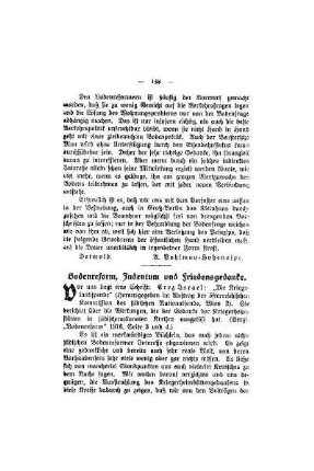 Bodenreform, Judentum und Friedensgedanke