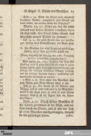 X. Sünde des Menschen.