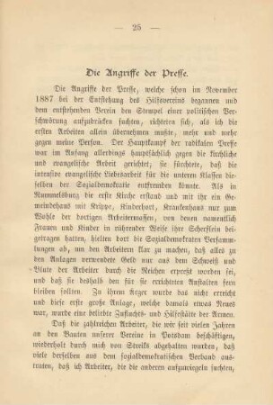 Die Angriffe der Presse