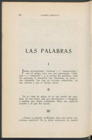 Las palabras
