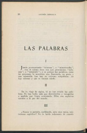 Las palabras