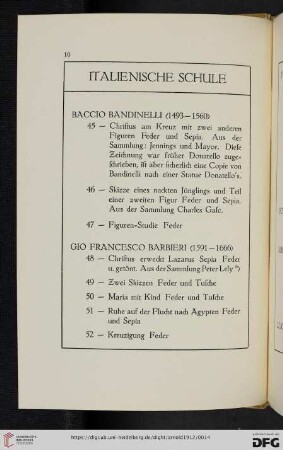 Italienische Schule (Nr. 45-107)