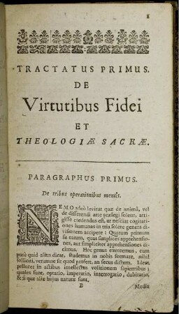 Paragraphus Primus [-] Paragraphus Decimus