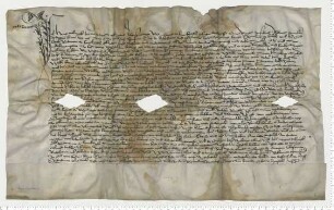 Gegenurkunde zu UAa - 1484 Dezember 20 I, des Bürgers Hans Tobingk; mitbesiegelt von den Ratsmannen Johann Elver und Meyne Tobingk.