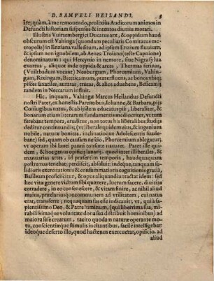 Oratio De Vita Et Morte Clarissimi Viri ... Dn. M. Samuelis Heilandi, Basiliensis, Ethices in Academia Tubingensi Professoris celeberrimi ...