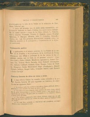 Concurso literario de obras en verso y prosa