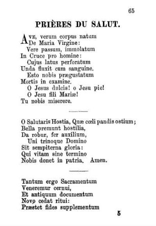 Prières Du Salut.