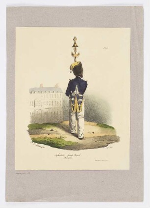Infanterie Garde Royale, Blatt 93 der Folge "Troupes françaises"