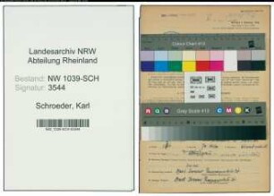 Entnazifizierung Karl Schroeder , geb. 30.10.1893 (Chemiefachmeister)