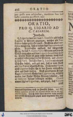 Oratio Pro Q. Ligario Ad C. Caesarem.