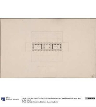 Potsdam. Belriguardo auf dem Tornow. Grundriss