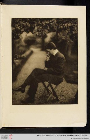 [George Bernard Shaw, VI. Portrait of Alvin Langdon Coburn, photogravure from original negative, plate etched by Alvin Langdon Coburn]
