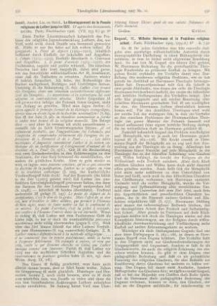 332-336 [Rezension] Goguel, Maurice, Wilhelm Herrmann et le Problème religieux actuel