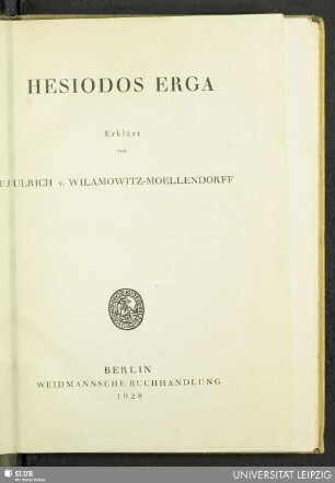 Hesiodos Erga