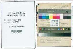Entnazifizierung Wilhelm Fordan , geb. 20.02.1893 (Bankprokurist)