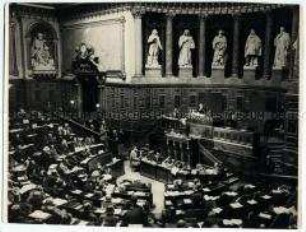 Friedenskonferenz Paris am 29. Juli bis 15. Oktober 1946 - Blick in den Saal