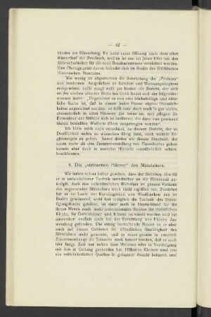 9. Die "steinernen Häuser" des Mittelalters