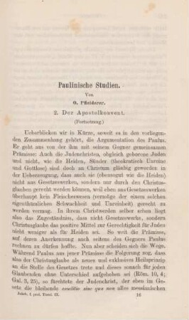 241-262 Paulinische Studien : der Apostelkonvent (Fortsetzung)