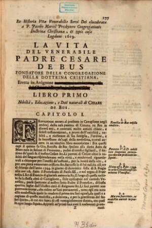 La vita del venerabile padre Cesare de Bus fondatore della congregazione della dottrina cristiana