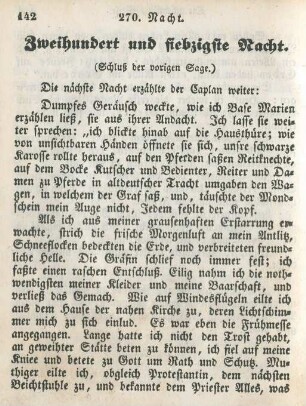Zweihundert und siebzigste Nacht