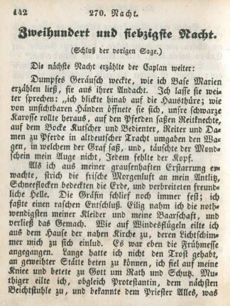 Zweihundert und siebzigste Nacht