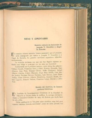 Boletín del Instituto de Investigaciones históricas