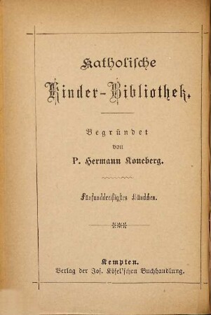 Abend-Unterhaltungen für die Jugend, 1