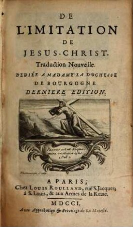 Les 4 Livres de l'imitation de Jesus Christ