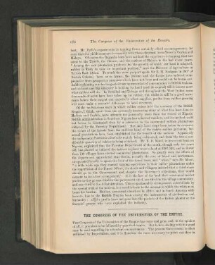 The Congress of the Universities of the Empire.