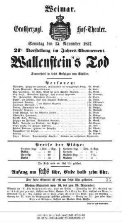 Wallenstein's Tod